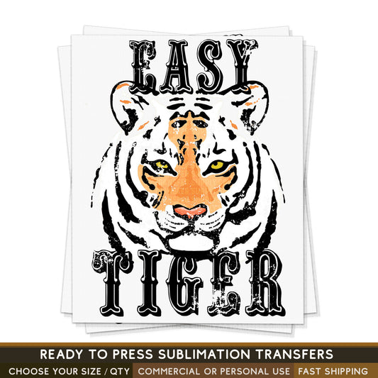 Easy Tiger Rock, Ready To Press Sublimation Transfers, Ready To Press Transfers,Sublimation Prints, Sublimation Transfers