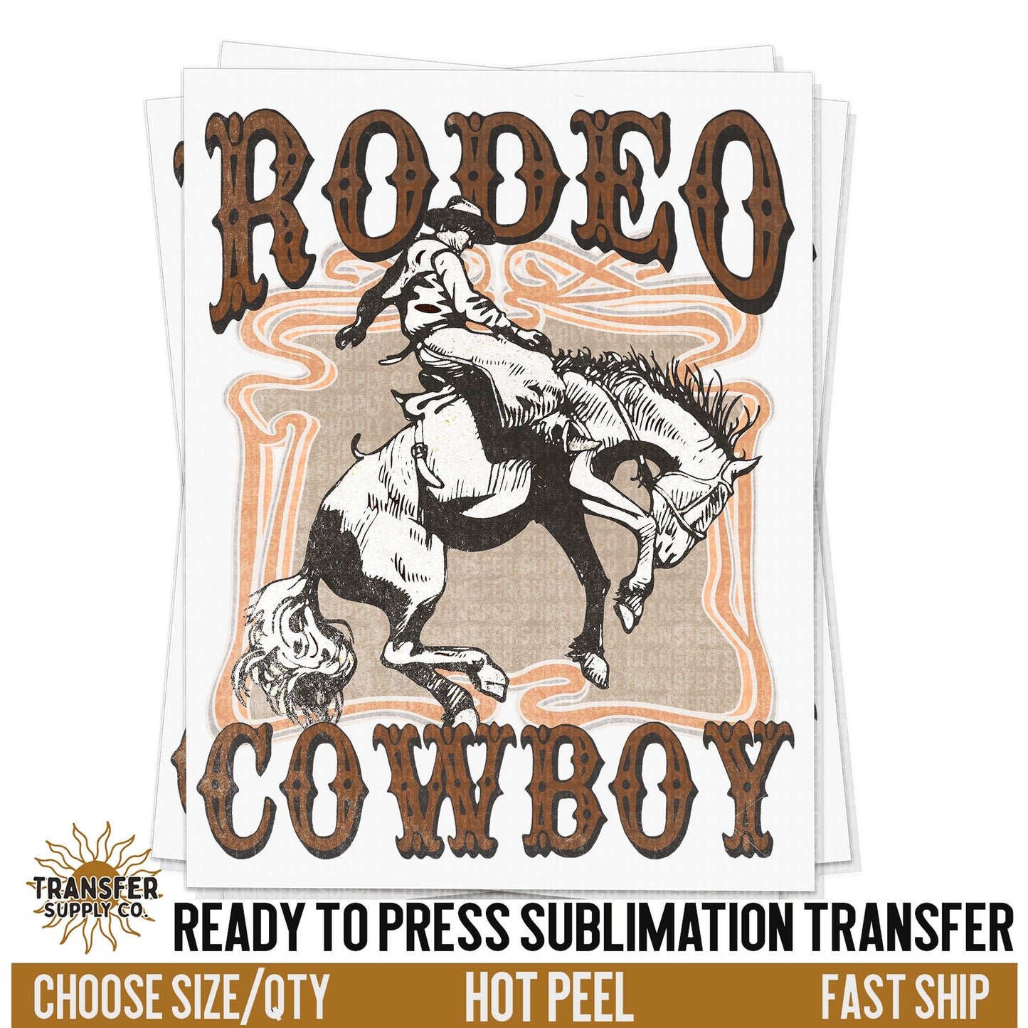 Rodeo Cowboy Sublimation Transfer Western Ready To Press Sublimation Transfer | Sublimation Transfer Prints, Printed Sublimation Transfers