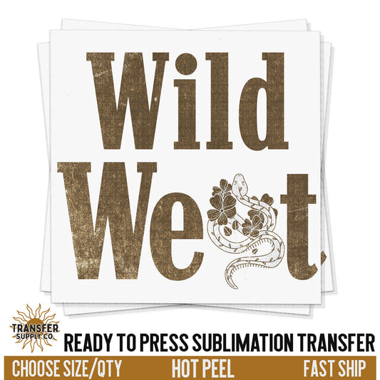 Wild West Western Snake Sublimation Transfer, READY TO PRESS Transfer, Western Sublimation Transfer, Western Sublimation Print