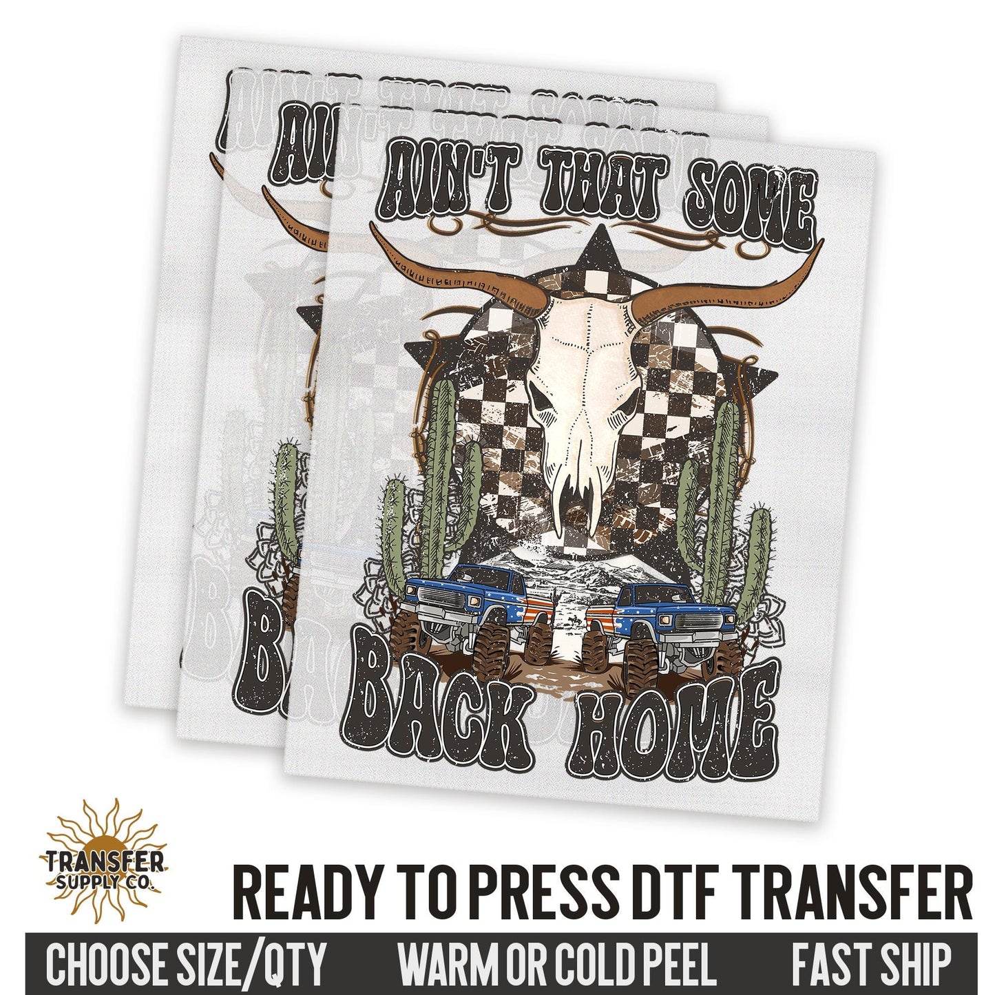 Ain't That Some Back Home Dtf Transfer, Western Ready To Press DTF Transfers, Ready To Press DTF Film Transfers, Western DTF Transfers