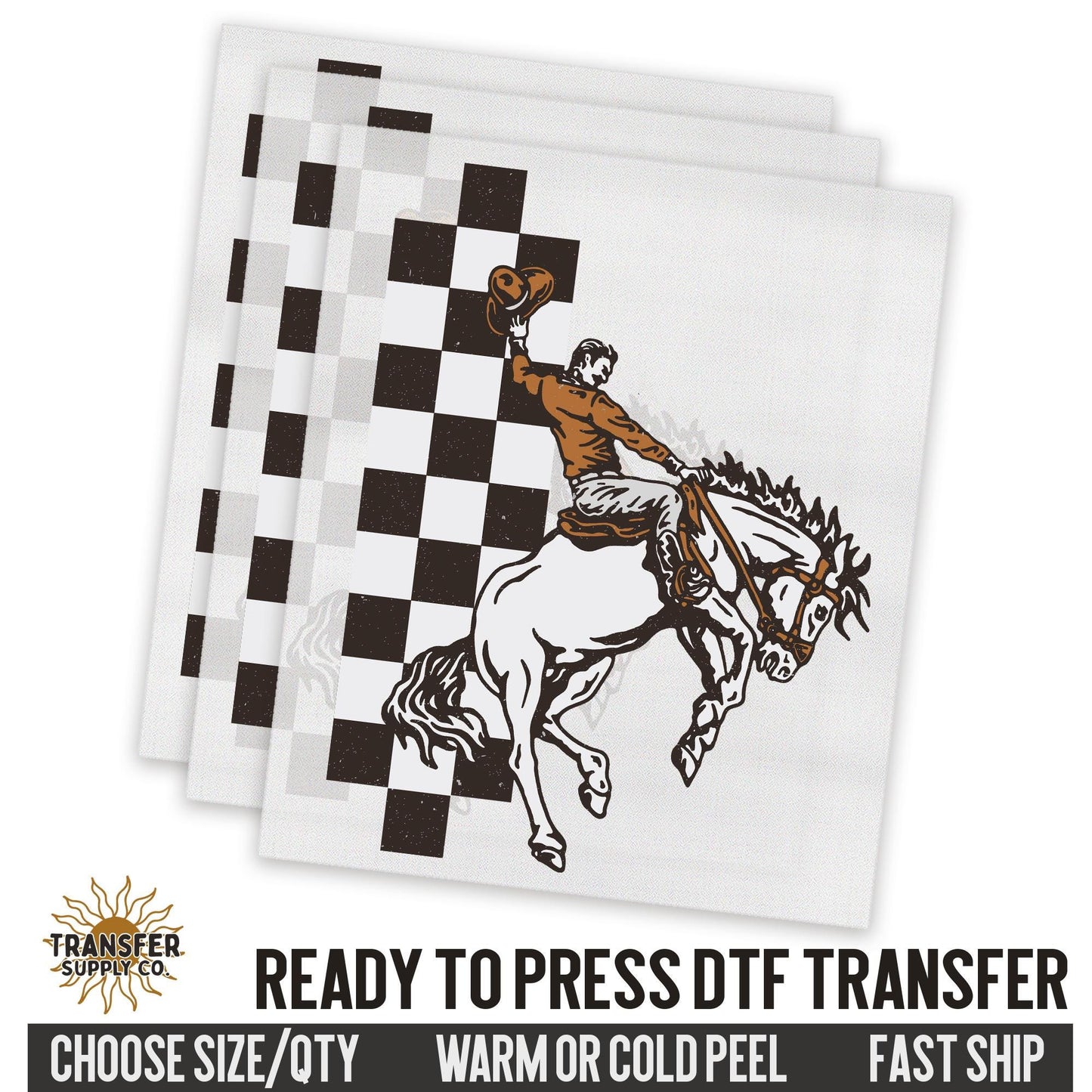 Cowboy Vintage Style Dtf Transfer Sheet, Western Ready To Press DTF Transfers, Ready To Press DTF Film Transfers, Western DTF Transfers