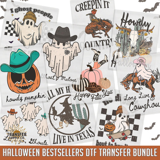 Halloween Bestsellers DTF Bundle, Ready To Press DTF Transfers, Ready To Press Transfers, DTF Prints, Dtf Transfers, Western Dtf Transfers