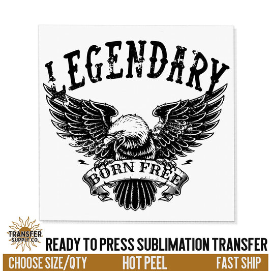 Legendary Rock Eagle, Ready To Press Sublimation Transfers, Ready To Press Transfers,Sublimation Prints, Sublimation Transfers