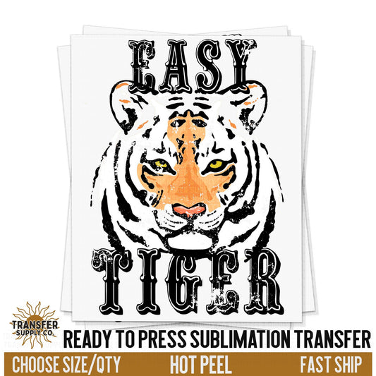 Easy Tiger Rock, Ready To Press Sublimation Transfers, Ready To Press Transfers,Sublimation Prints, Sublimation Transfers