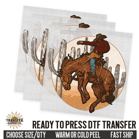 Rodeo Cowboy, Western Ready To Press DTF Transfer, Dtf Transfer Print, Printed Dtf Transfer, Dtf Film Transfer