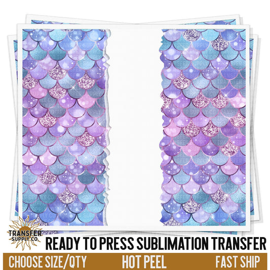 Mermaid Sublimation Transfer | Sublimation Tumbler Wraps, Sublimation Tumbler Transfers, Ready to Press Sublimation Transfer