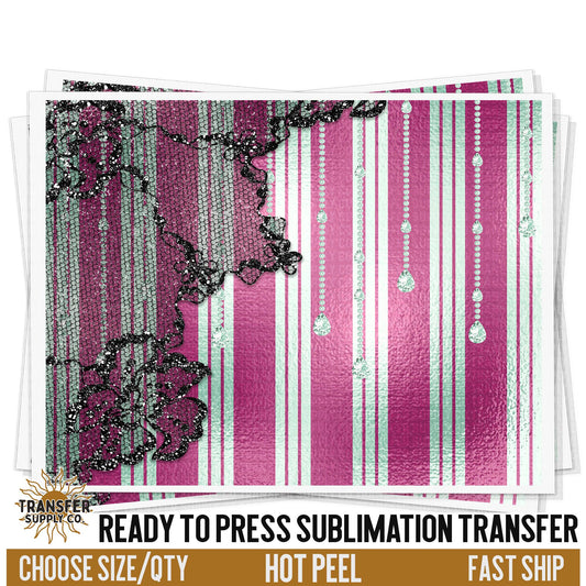 Lace Stripes Sublimation Tumbler Wrap | Sublimation Tumbler Wraps, Sublimation Tumbler Transfer, Ready to Press Sublimation Transfer