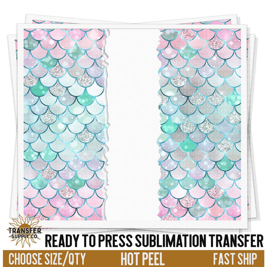 Mermaid Sublimation Transfer | Sublimation Tumbler Wraps, Sublimation Tumbler Transfers, Ready to Press Sublimation Transfer