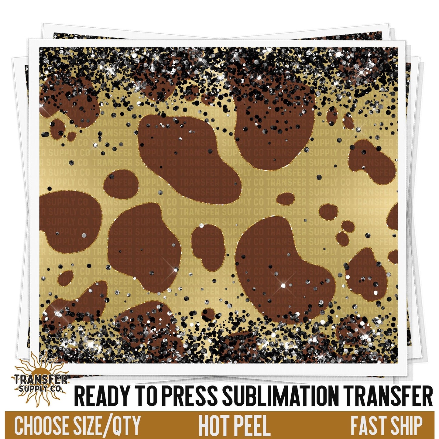 Animal Print Tumbler Sublimation Sheet | Sublimation Tumbler Wraps, Sublimation Tumbler Transfers, Ready to Press Sublimation Transfers