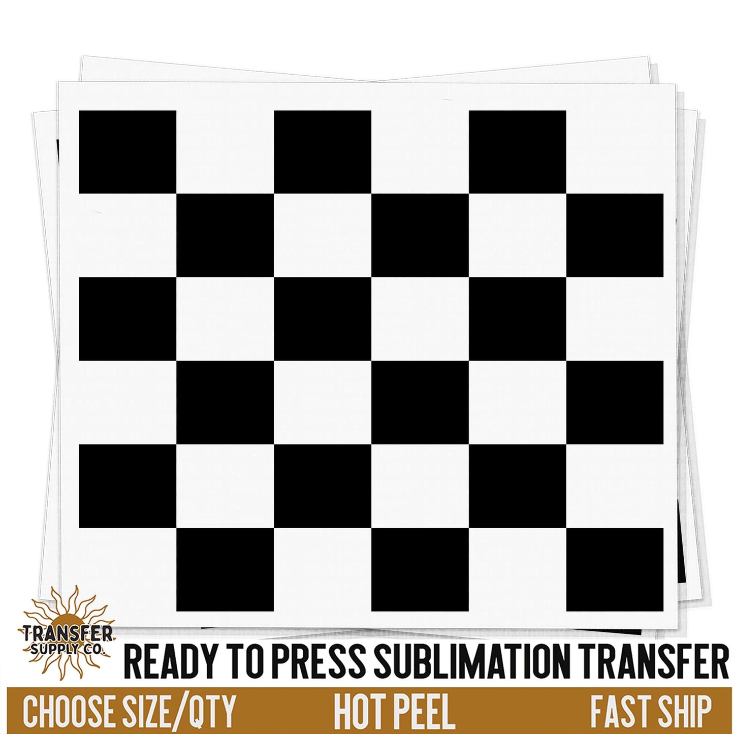 Checkered Pattern Sublimation Transfer | Sublimation Tumbler Wraps, Sublimation Tumbler Transfers, Ready to Press Sublimation Transfers