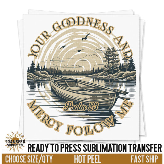 Psalm 23 Sublimation Transfer, Religious Trendy Ready To Press Sublimation Transfers, Sublimation Prints, Sublimation Transfers