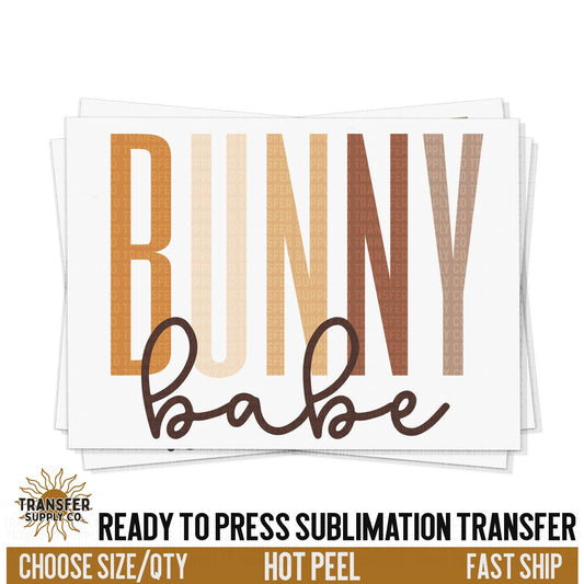 Bunny Babe Sublimation Transfer, Trendy Easter Ready To Press Sublimation Transfers, Sublimation Prints, Sublimation Transfers