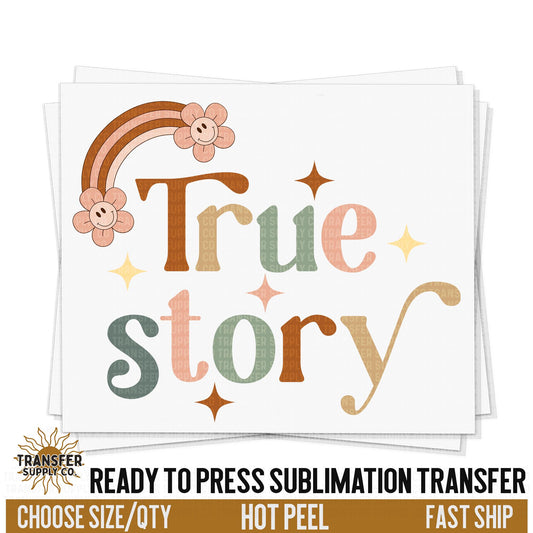 True Story Easter Sublimation Transfer, Easter Ready To Press Sublimation Transfers, Sublimation Prints, Sublimation Transfers