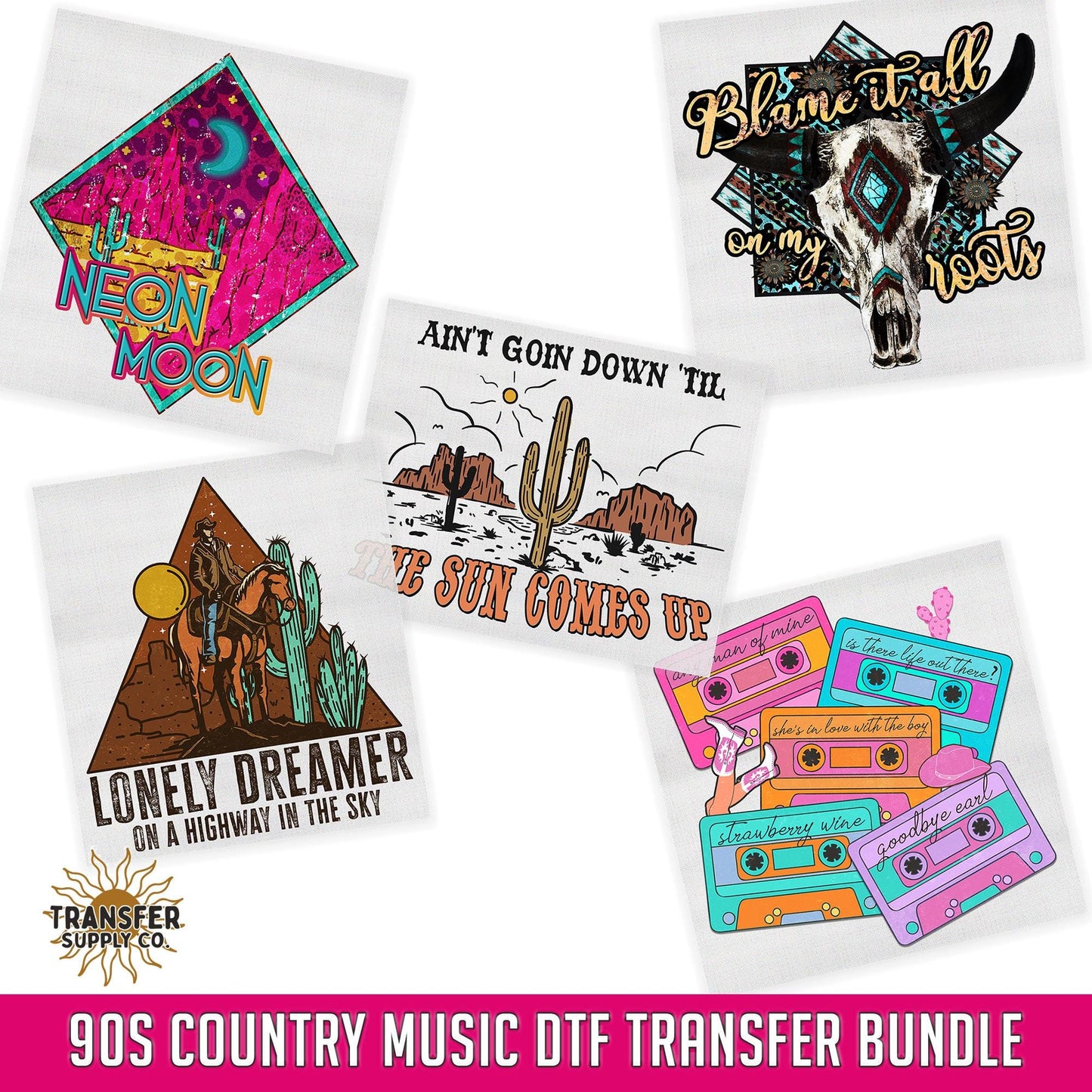 90s Country Music, Western Bestsellers DTF Bundle, Ready To Press Dtf Transfers, Ready To Press Transfers, DTF Prints, Dtf Transfers