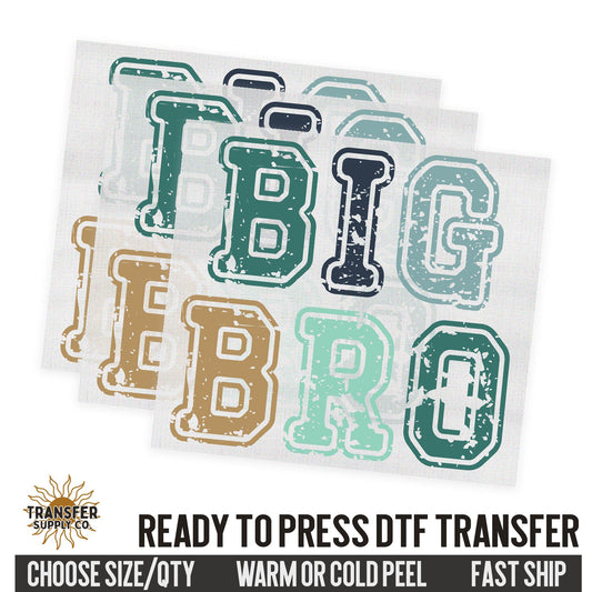 Big Bro, Family Ready To Press DTF Transfer, Dtf Transfer Print, Printed Dtf Transfer, Transfer Ready To Press