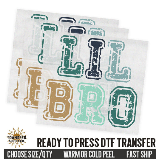 Lil Bro, Family Ready To Press DTF Transfer, Dtf Transfer Print, Printed Dtf Transfer, Transfer Ready To Press