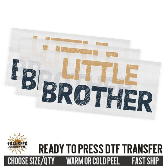 Little Brother, Family Ready To Press DTF Transfer, Dtf Transfer Print, Printed Dtf Transfer, Transfer Ready To Press