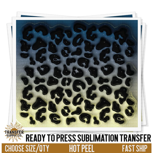 Leopard Print 3d Tumbler Wrap | Sublimation Tumbler Wraps, Sublimation Tumbler Transfers, Ready to Press Sublimation Transfers