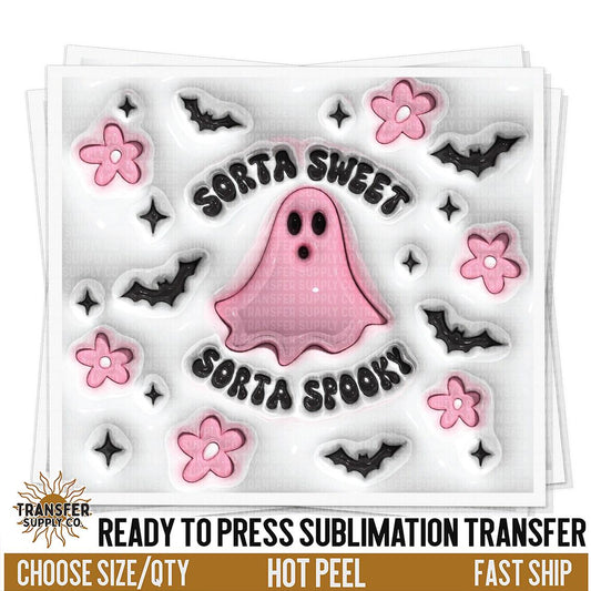 Sorta Sweet Sorta Spooky Tumbler Wrap | Sublimation Tumbler Wraps, Sublimation Tumbler Transfers, Ready to Press Sublimation Transfers